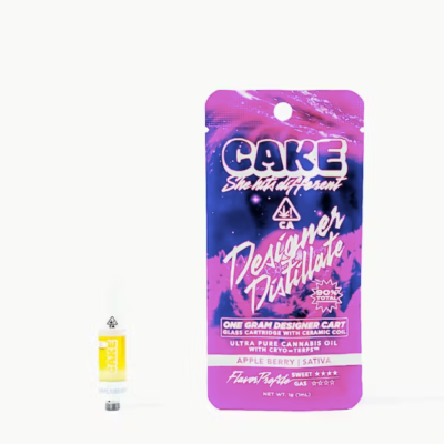 Appleberry Cake cart, 1G designer distillate 510 cartridge with apple, berry and creamy cake